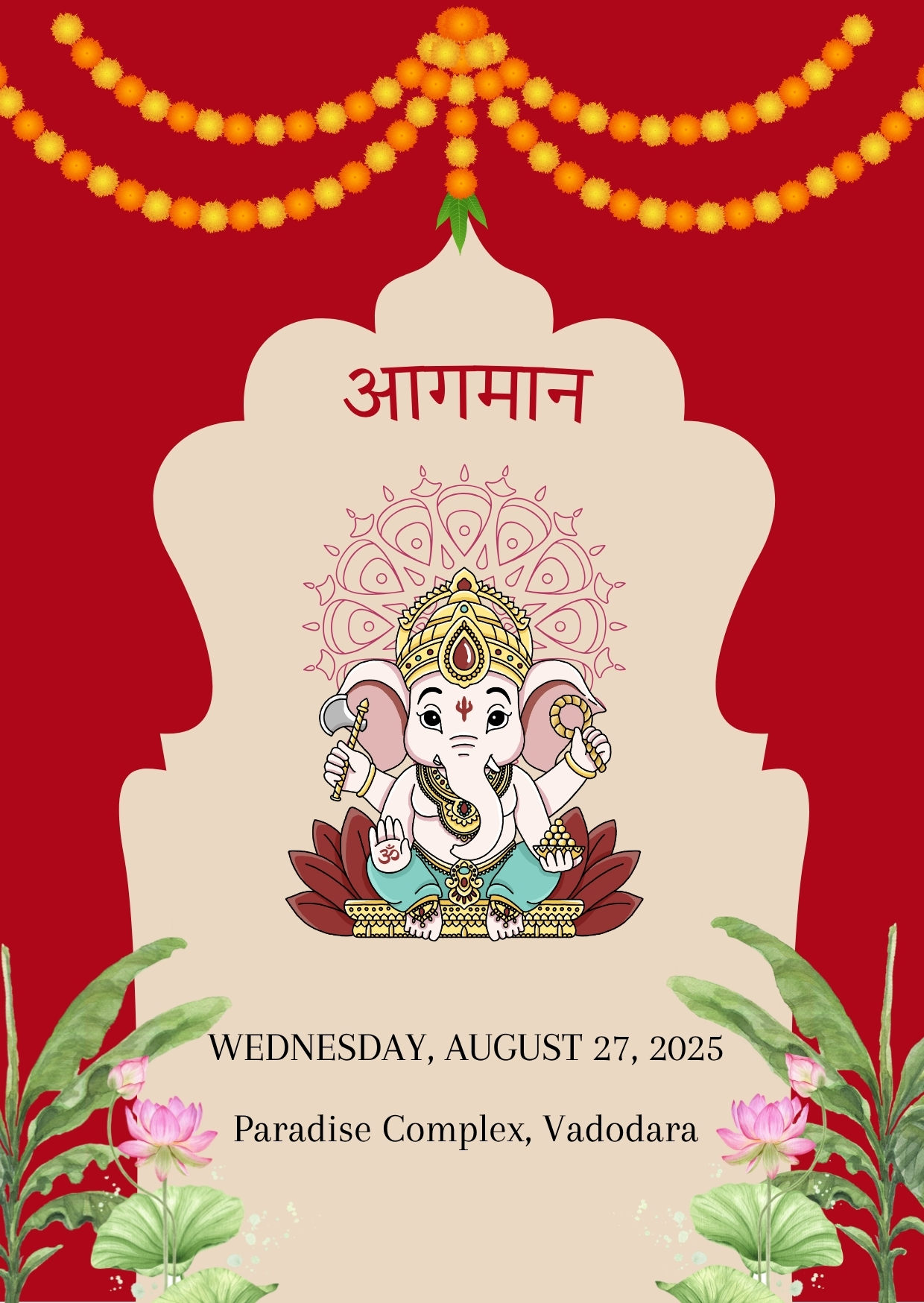 Ganesh Chaturthi Festival Poster